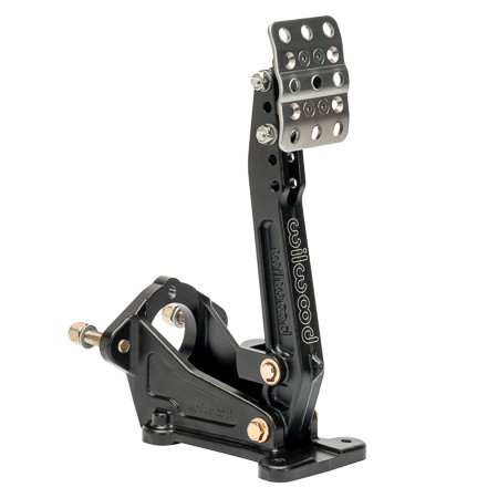 Wilwood Floor Mount Brake Pedal Assembly Aluminum Black 5.25-6:1 Ratio