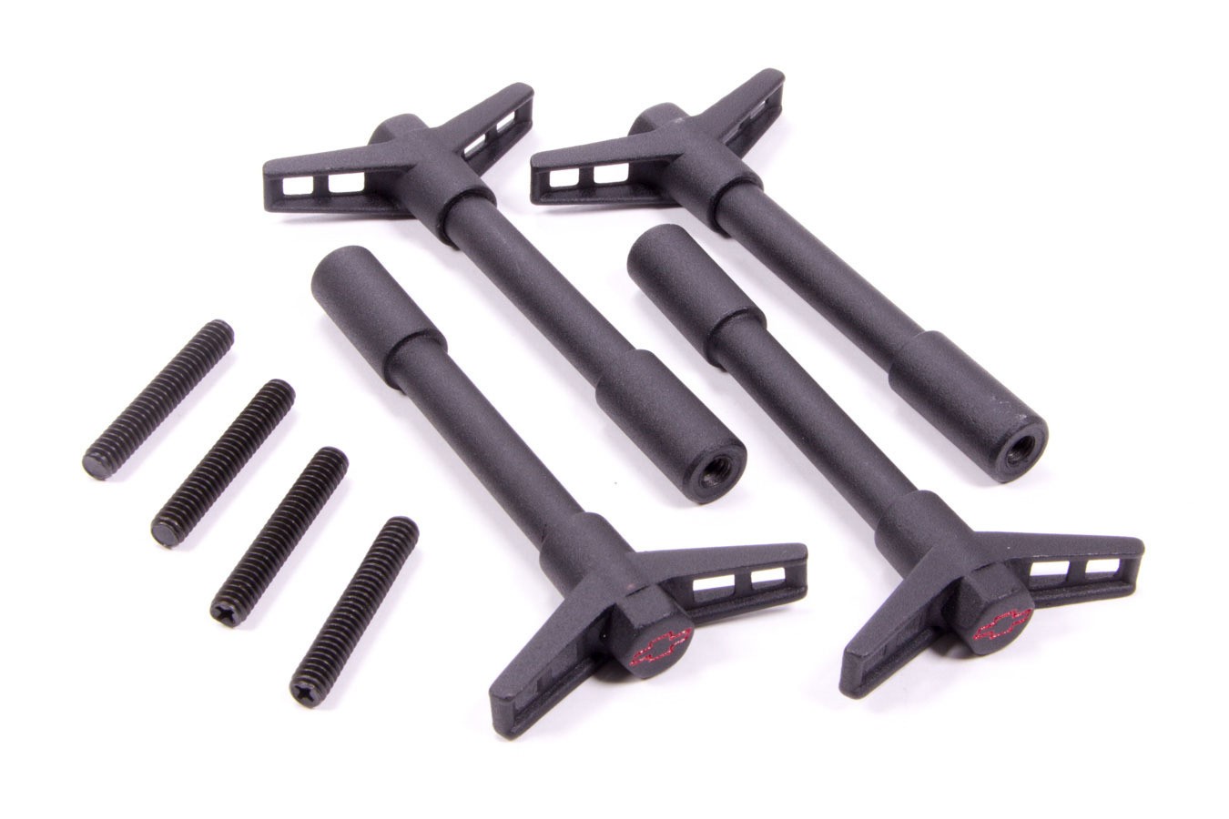 Proform For Chevy Bowtie Valve Cover Wing Nut Set 1/4-20 Black 4pc 141-756