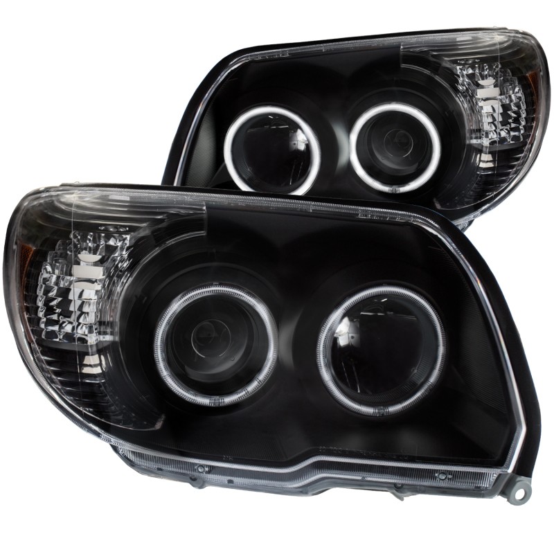 ANZO Projector Headlights w/ Halo Black for 2006-2009 Toyota 4Runner