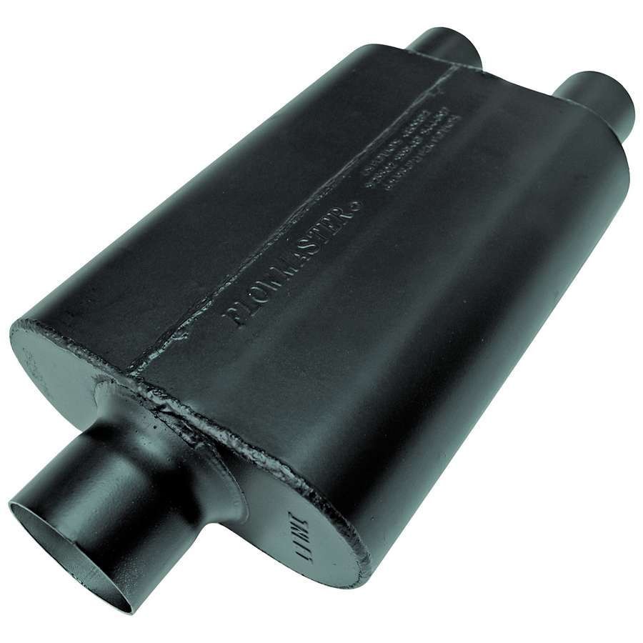 Flowmaster Super 44 Muffler 3" Center In / Dual 2.25" Out Black Steel Universal