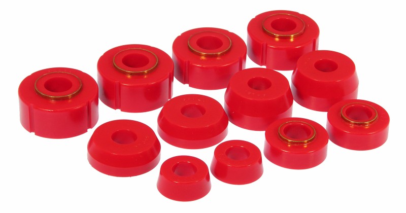 Prothane 6-105 Ford F100-350 4WD Body Mount Kit Red 1977-1978 F-250