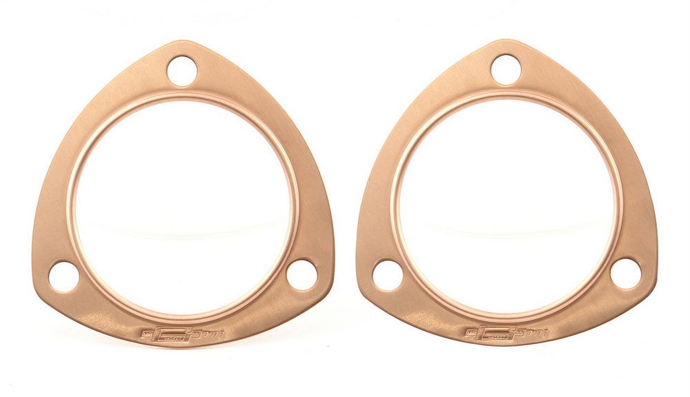 Mr Gasket Copper Collector Gasket 3in 3 Bolt 0.094in Thick Pair 7177C