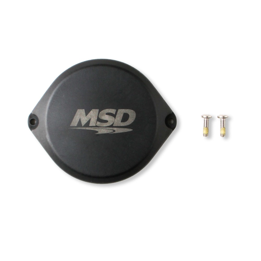 MSD 84323 Black Distributor Cap for Dual Sync Non Vented Screw Down