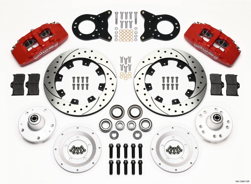 Wilwood Dynapro 6 Front Hub Kit 12.19in Drill Fits Ford Mustang & Other Vehicles