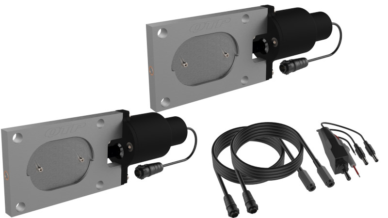 QTP QTEC Dual Low Profile Electric Cutout Valves Bolt-On 2.5-3" Pair Kit