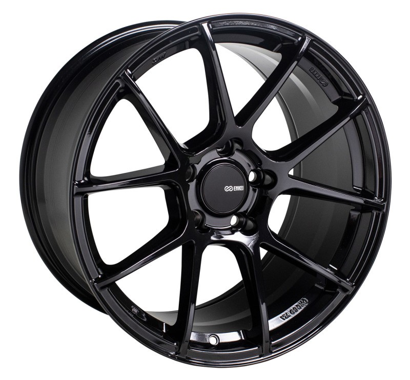 Enkei TS-V 18x9.5 5x120 40mm Offset Gloss Black Wheel 72.6 Bore 522-895-1240BK