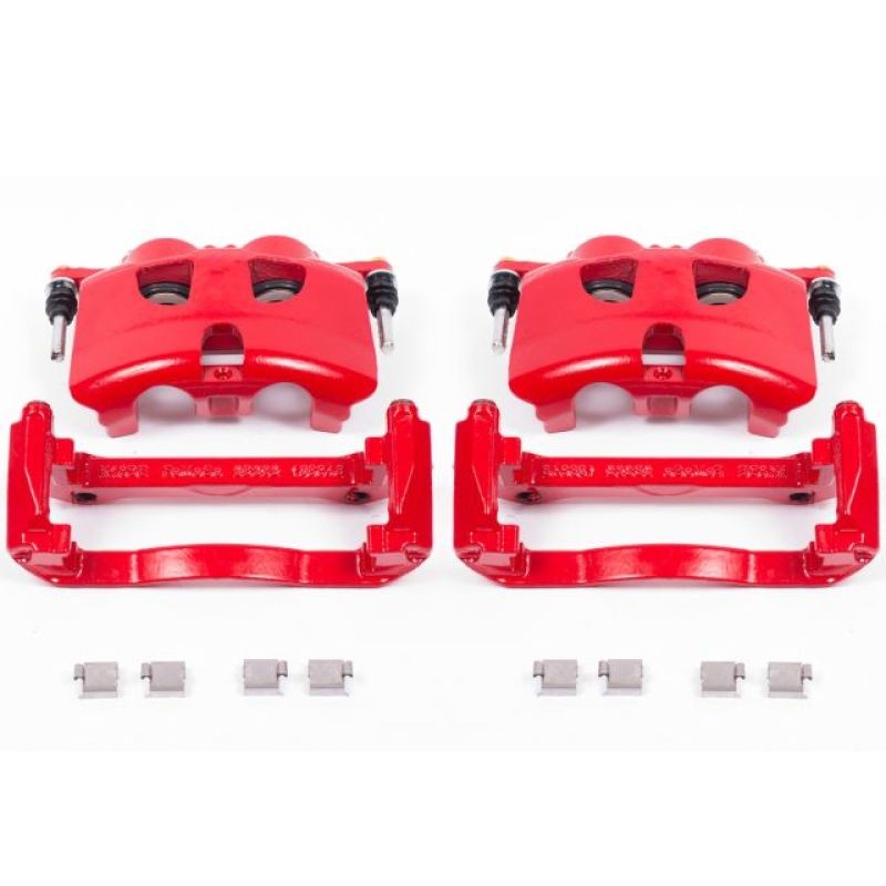 PowerStop Red Powder Coated Brake Calipers Ford F-150 2012-2013 Pair