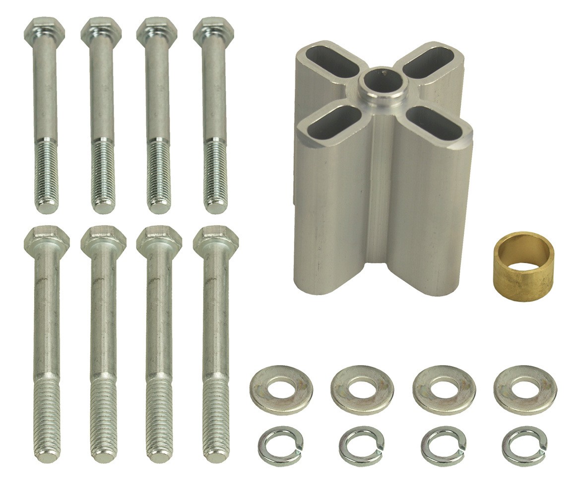 DERALE 2.5in Fan Spacer Bolt-On Aluminum Anodized for Chevy Ford V8 Engines