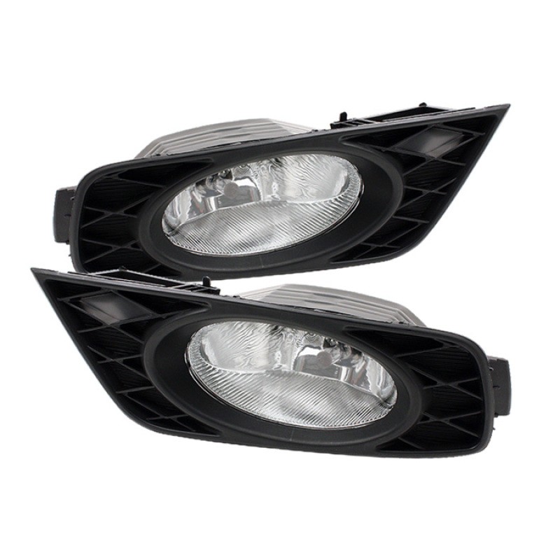 Spyder OEM Front Fog Lights With Switch Clear Pair for 2008-2010 Honda Odyssey
