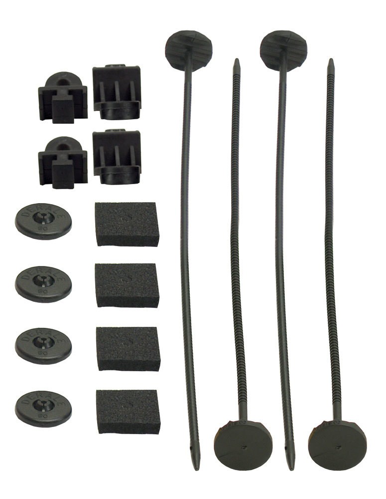 Derale Universal Electric Fan Mount Kit Radiator Push-Through Nylon - Set of 4