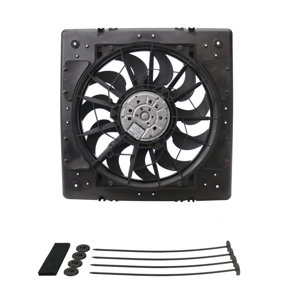 Derale 13 Inch High Output Radiator Cooling Fan Puller 2200 CFM Curved Blade