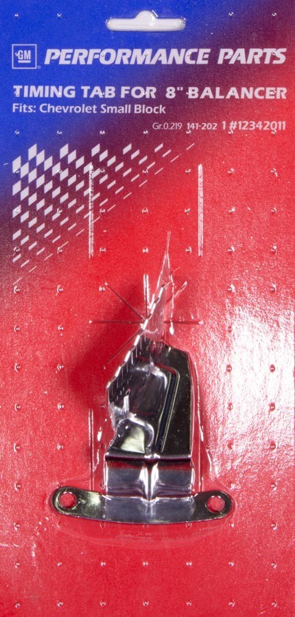 Proform 141-202 SBC Timing Tab Chrome 8in Balancer Degreed Steel