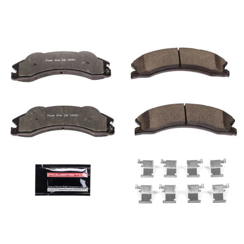PowerStop Z36 Truck Tow Ceramic Brake Pads Chevy Express 3500 GMC Savana 3500