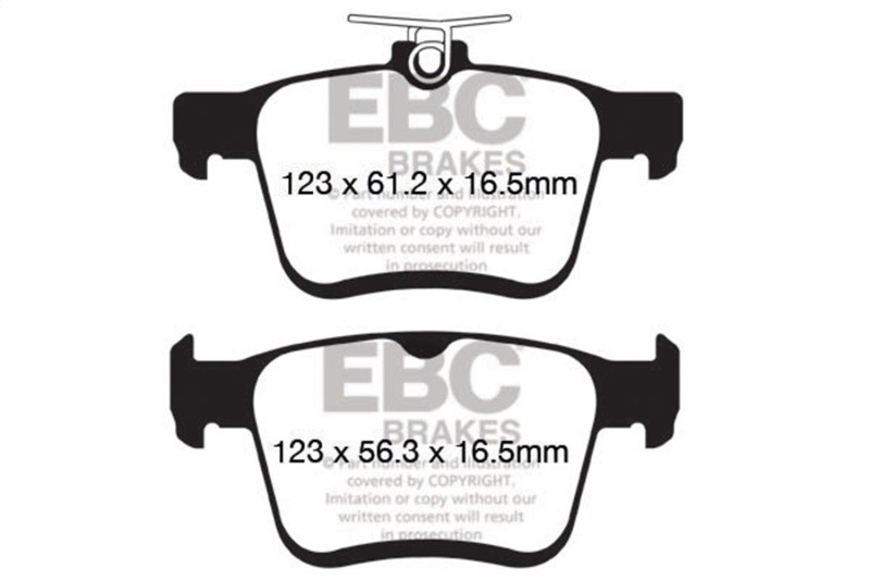 EBC Yellowstuff Rear Brake Pads for VW Golf 2015, Audi A3 2014+ Models