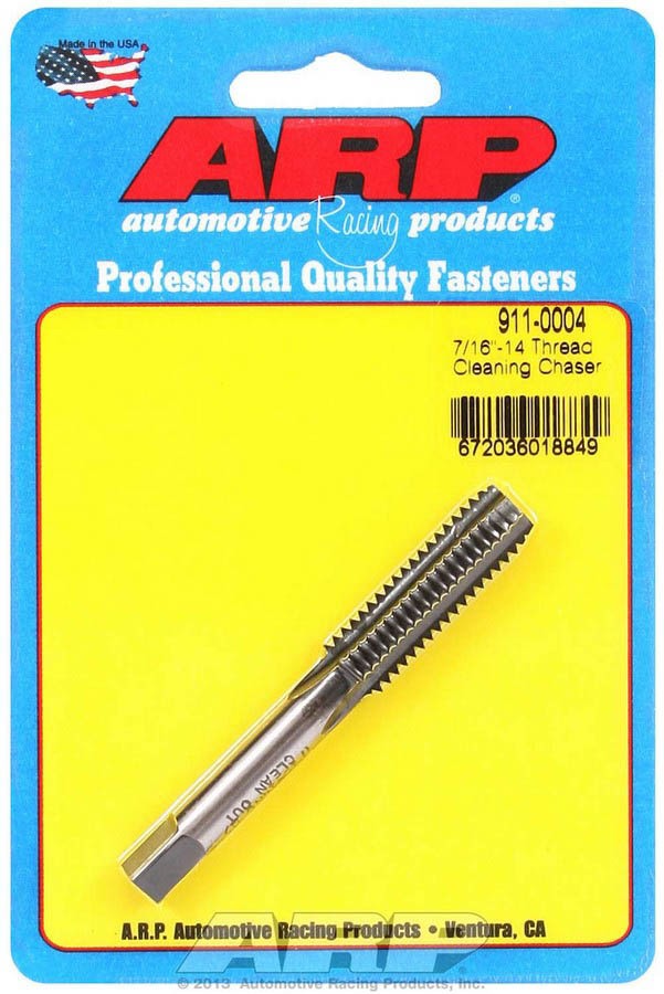 ARP Thread Cleaning Tap 7/16-14 Male Steel Thread Chaser Universal 911-0004