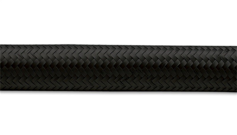 Vibrant -10AN Black Nylon Braided Flex Hose 20ft Roll Oil Fuel Coolant Line