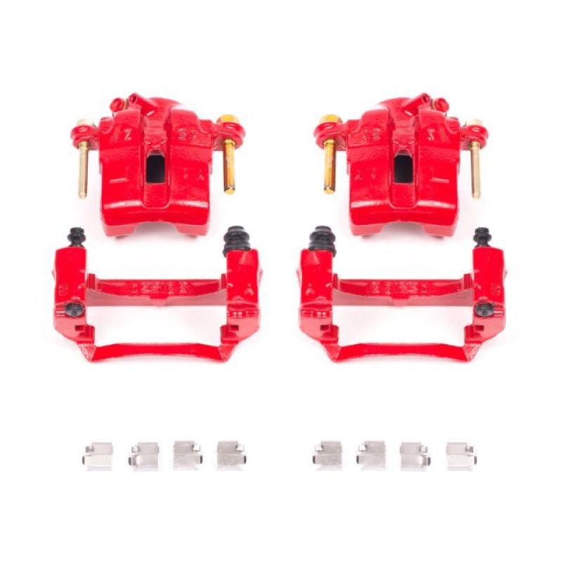 PowerStop S1704 Red Brake Calipers Front Pair Mazda Miata