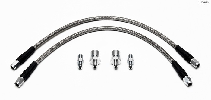 Wilwood Brake Hose Kit 16in Braided Stainless For Mazda Miata 1995-2005