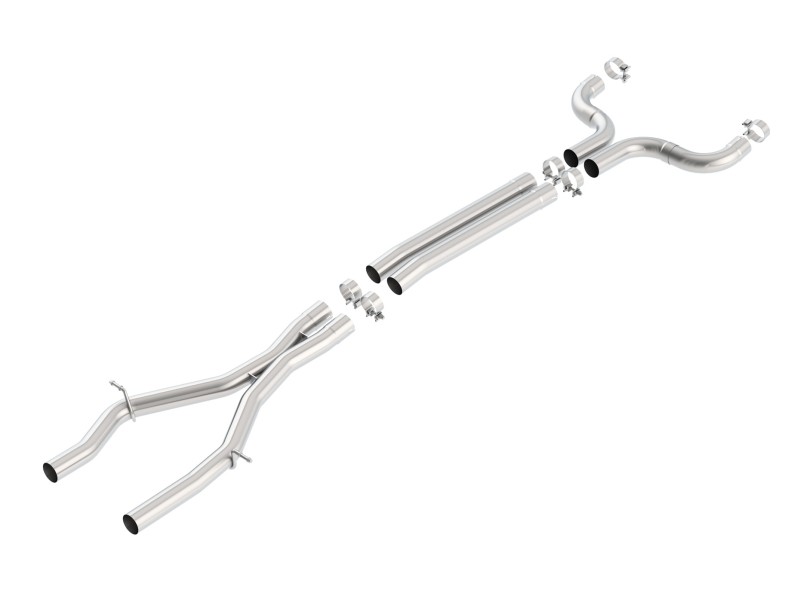 Borla Stainless Steel X Pipe with Mid Pipes for 16-24 Chevrolet Camaro SS LT1 V8