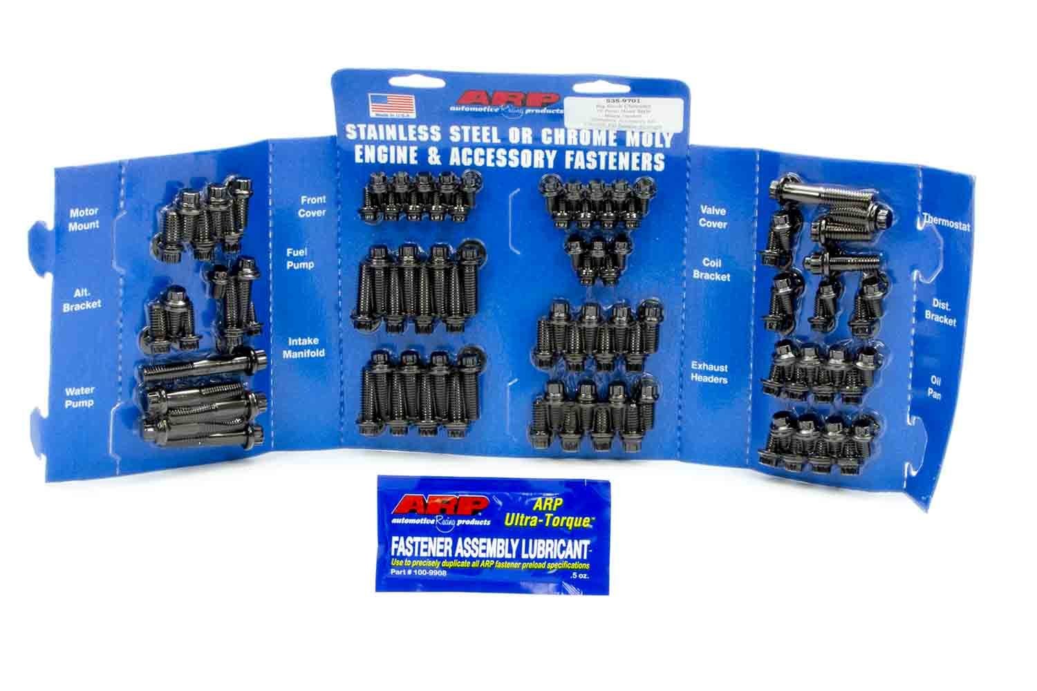 ARP BBC Complete Engine Fastener Kit 12-Point Chromoly Black Oxide