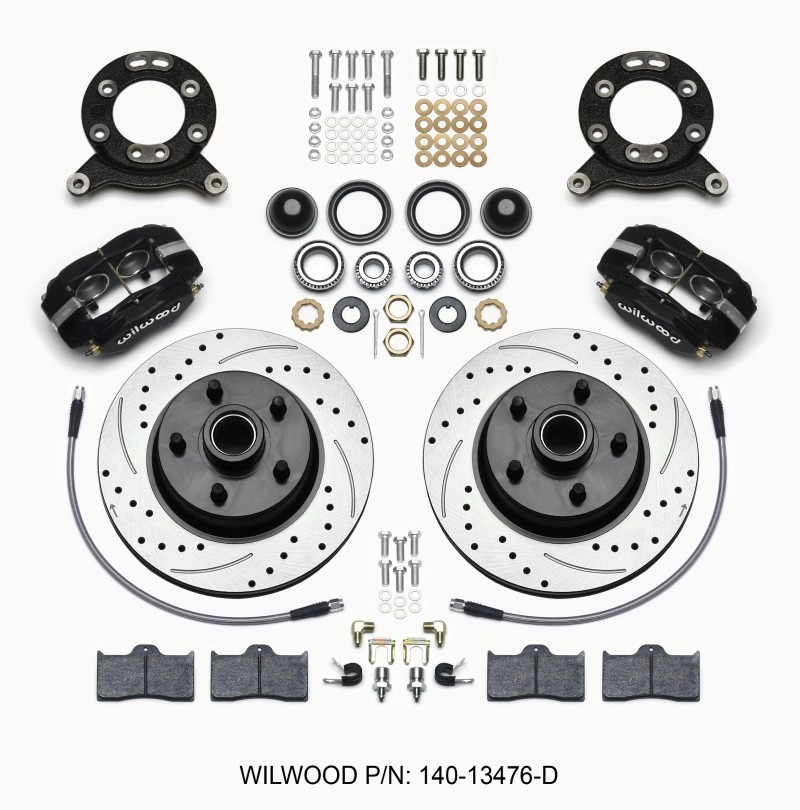 Wilwood Forged Dynalite-M Front Disc Brake Kit for 1965-1969 Ford Mustangs
