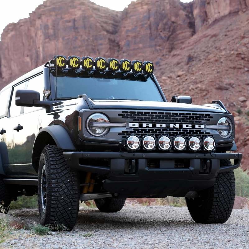 KC HiLiTES Gravity Pro6 LED Light Bar Kit Ford Bronco 39-Inch Off-Road