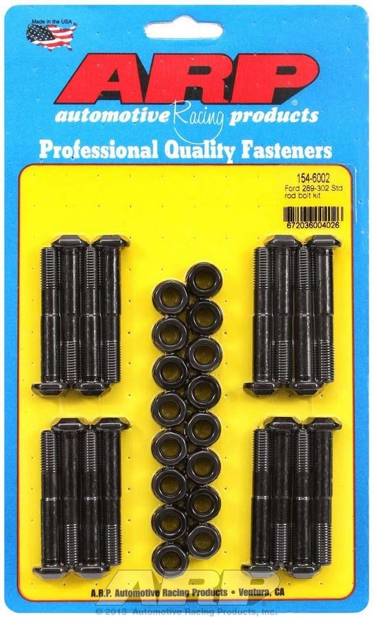 ARP 154-6002 Rod Bolt Kit Ford 289 302 5/16 8740 Chromoly Black Oxide SBF