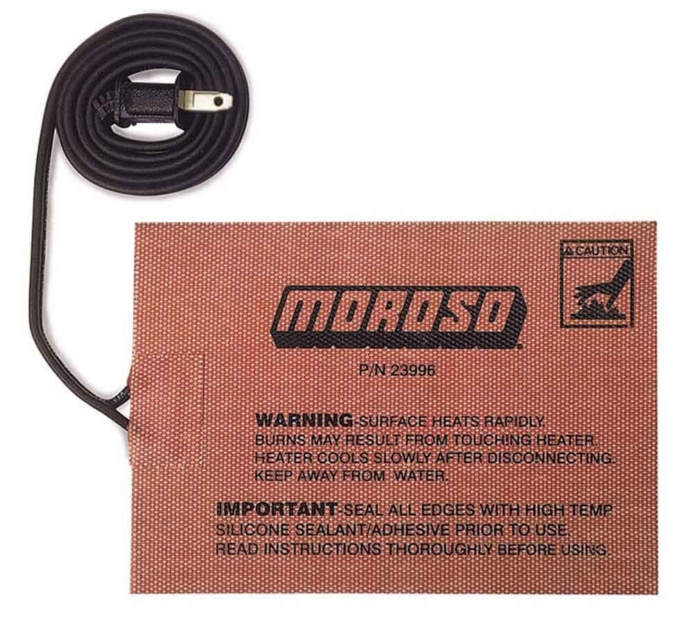 Moroso 5x7 Heat Pad Self-Adhesive External Engine Oil Heater 400W 110V