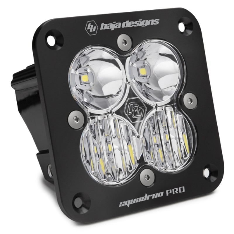 Baja Designs Squadron Pro LED Light Pod Driving Combo Flush Mount Black