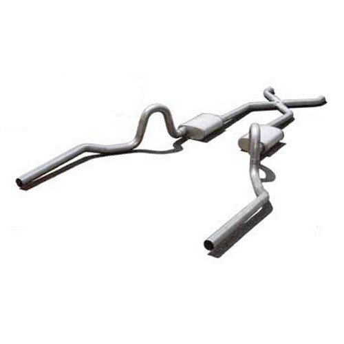 64-72 A-Body Exhaust System Kit - 2.5in X-Pipe, Stainless Steel, Header-Back