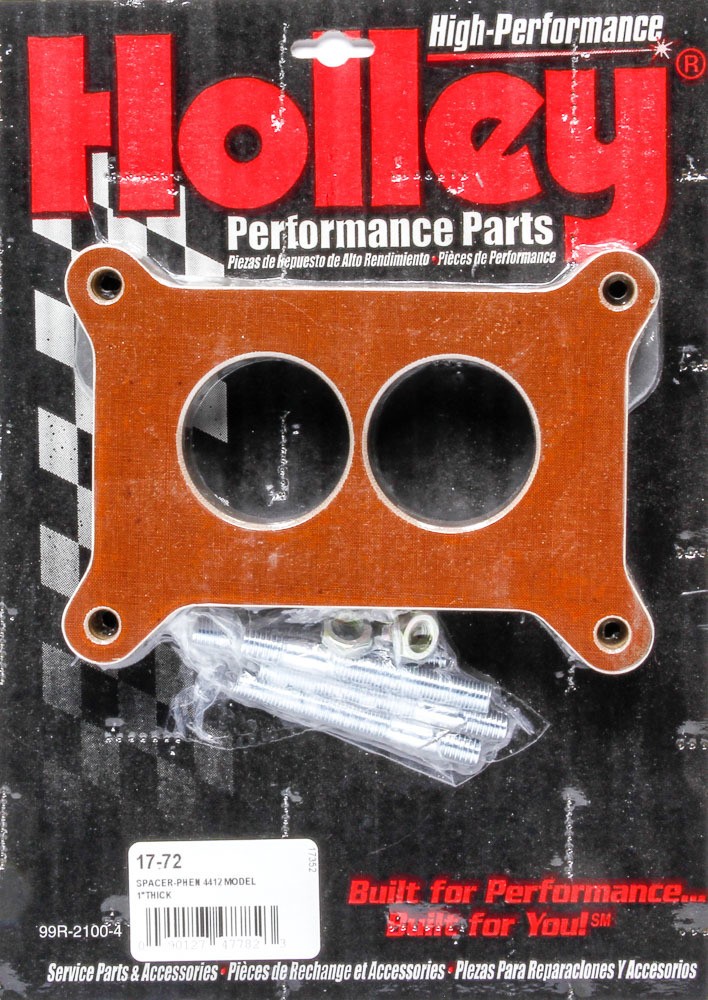 Holley Carburetor Spacer 17-72 1 In 2-Barrel Flange Engines