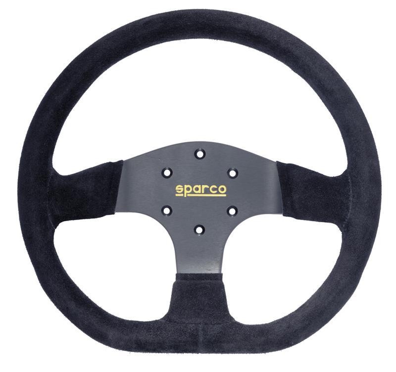 Sparco Universal Premium Suede Black Steering Wheel for Performance Upgrade