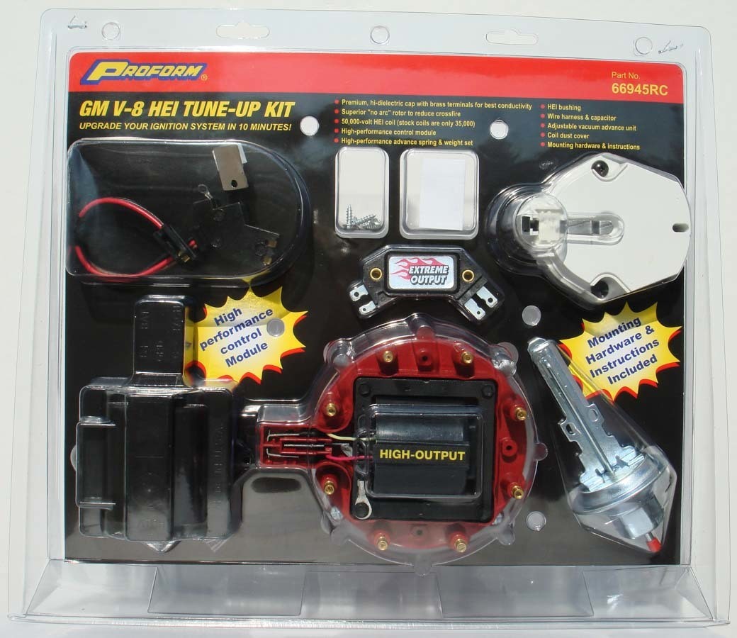Proform HEI Distributor Tune Up Kit Red Cap Coil Module for GM 66945RC