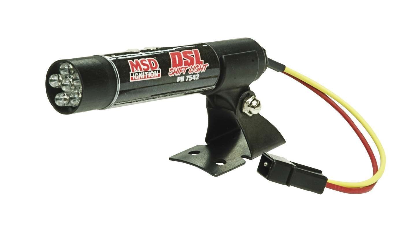 Msd Ignition Adjustable Rpm Bright Red Led Shift Light 7-Series Ignitions Black