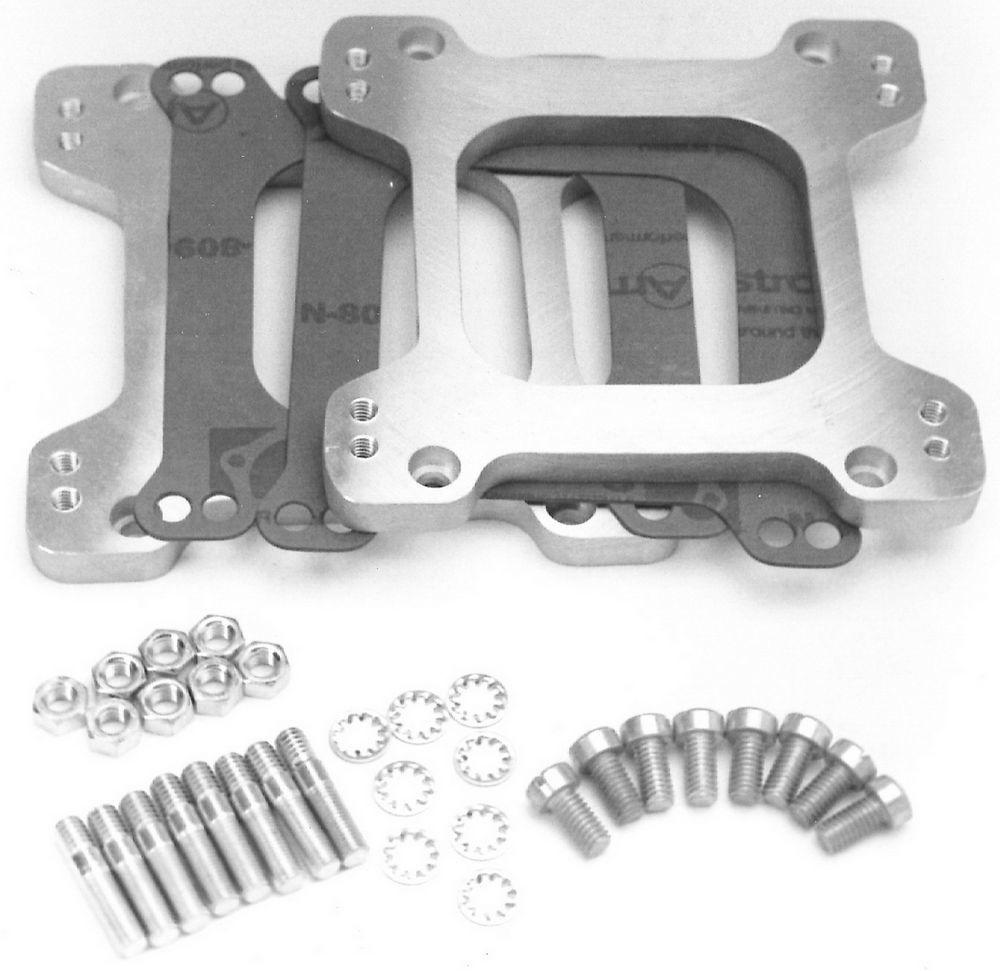 Edelbrock Carburetor Adapter Kit Dual and Square Bore Carbs 2694