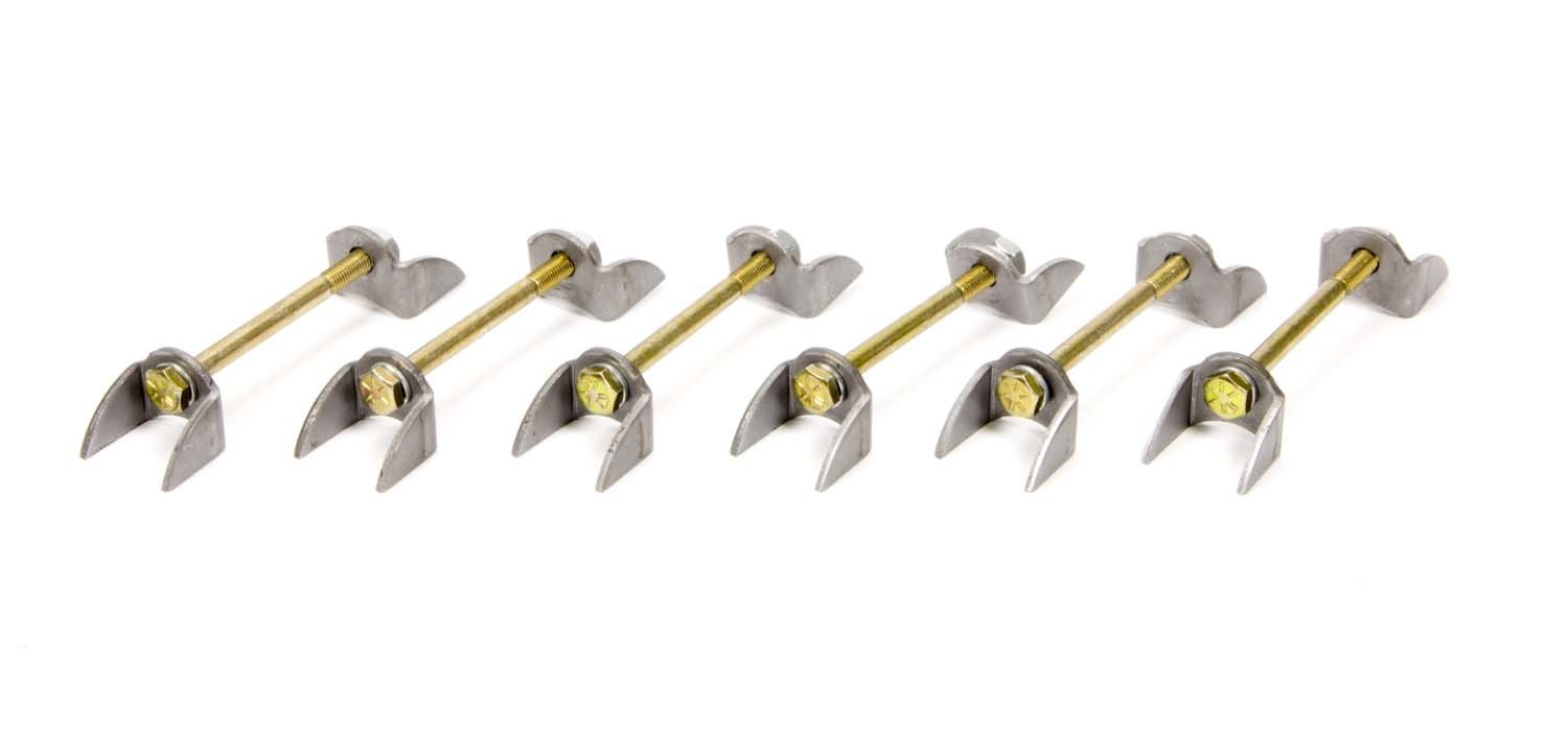 Schoenfeld Header Tab Kit 12 Steel Tabs with Bolts 4003-6