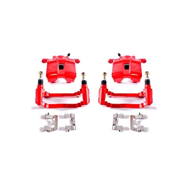 PowerStop S2584 Front Red Powder Coated Brake Calipers Acura CL Honda Accord