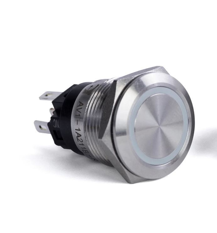 PUSH BUTTON SWITCH RED HALO