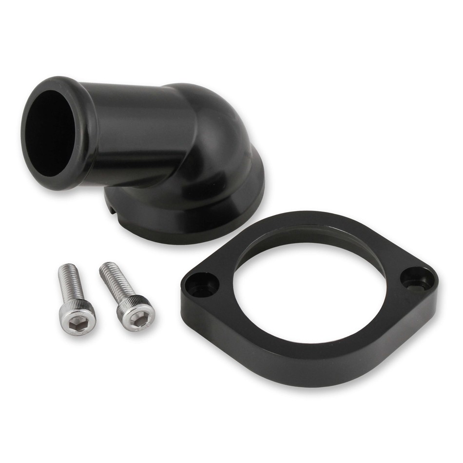 Mr Gasket Swivel Water Neck 1.5in Hose Black For GM LS Series Engines 2670BK