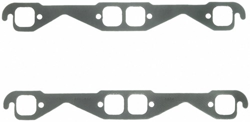 Fel-Pro 1404 SB For Chevy Exhaust Header Gasket Square Port Steel Core Pair