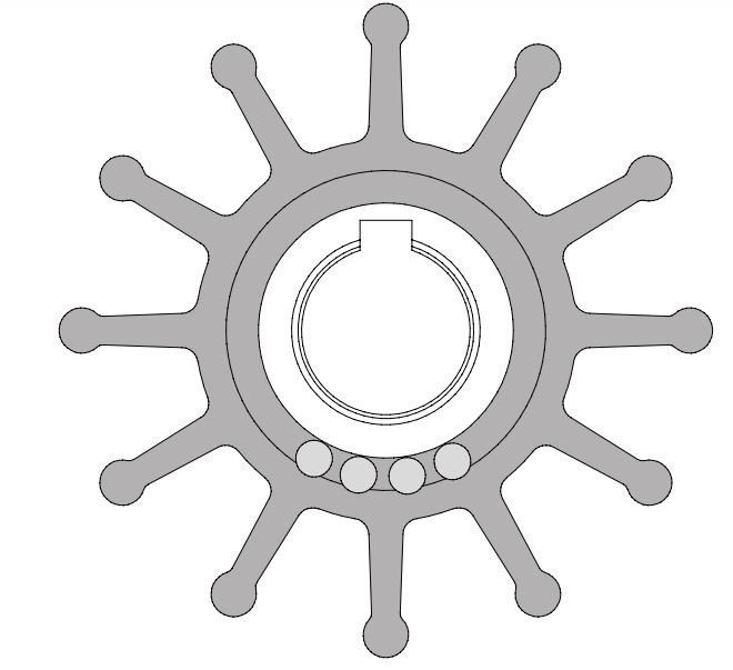 IMPELLER KIT SHERWOOD 09959K MC 97