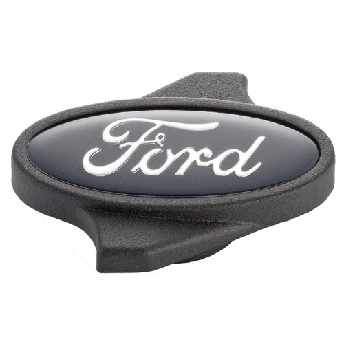 Ford Air Cleaner Wing Nut 1/4-20 Black Aluminum For Ford Logo Oval 302-334
