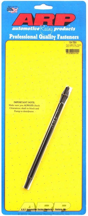 ARP Oil Pump Drive Shaft for Small Block Ford 7.45in Chromoly Black Oxide