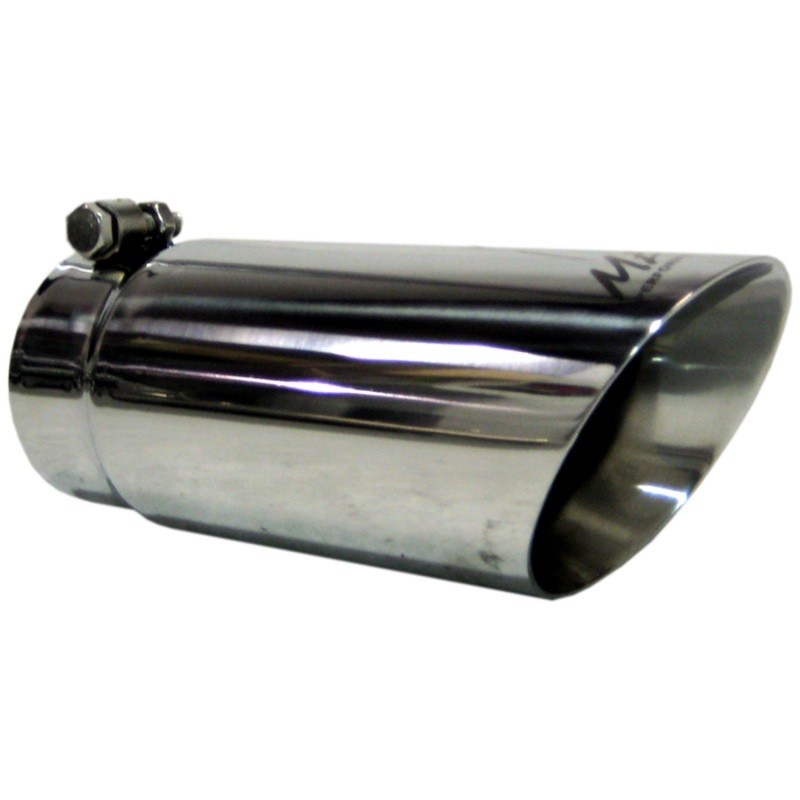 MBRP Universal Dual Wall Angled Exhaust Tip 3 in O.D. Stainless Steel