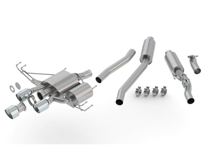 Borla Cat-Back Exhaust Adjustable Sound for 2017-2020 Honda Civic Type R L4