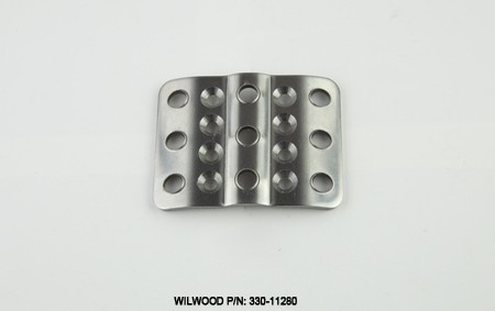 Wilwood Adjustable Pedal Pad Brake Clutch Aluminum Polished 330-11280