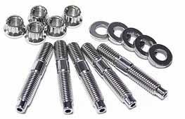 ARP M8 x 1.25 x 45mm Stainless Stud Kit 12pt Nuts Exhaust Intake Set 4
