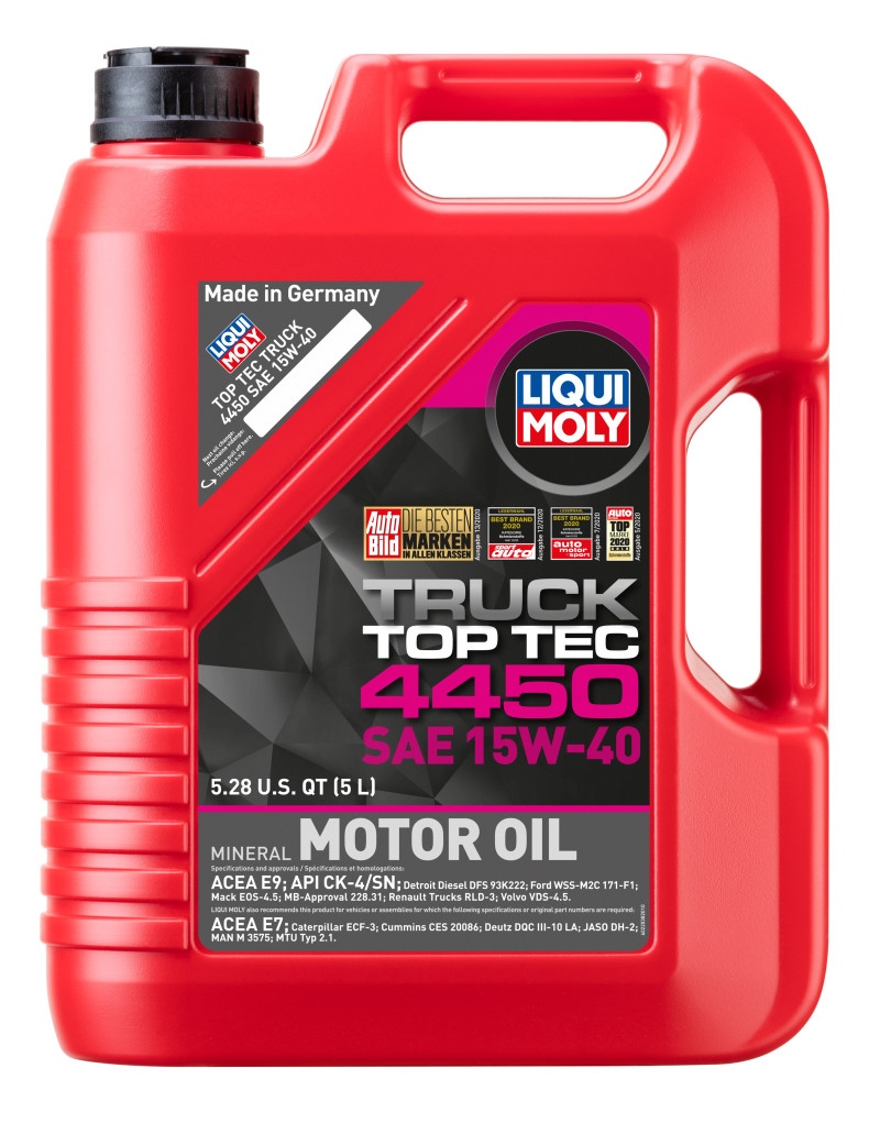 LIQUI MOLY Top Tec Truck 4450 15W40 Diesel Engine Oil 22038 Ford F-250