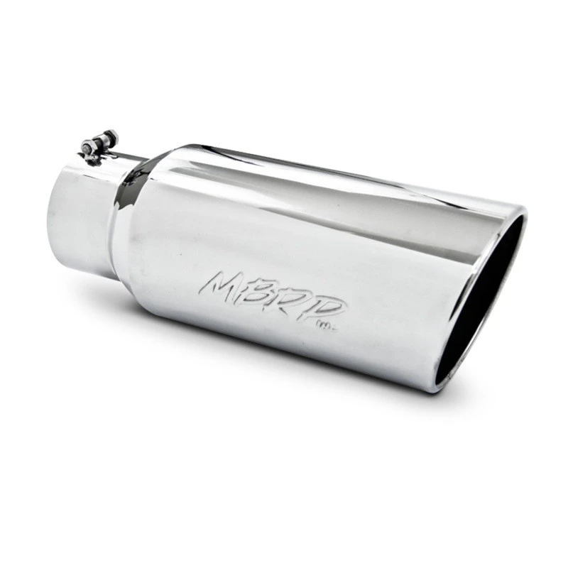 MBRP 7in Rolled Exhaust Tip Polished T304 Stainless 5in Inlet 18in Universal