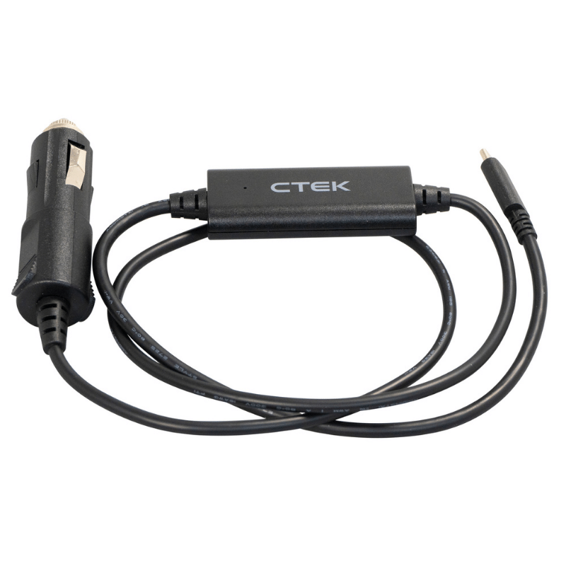 CTEK CS FREE USB-C Charging Cable with 12V Accessory Plug – Powersports Compatibility